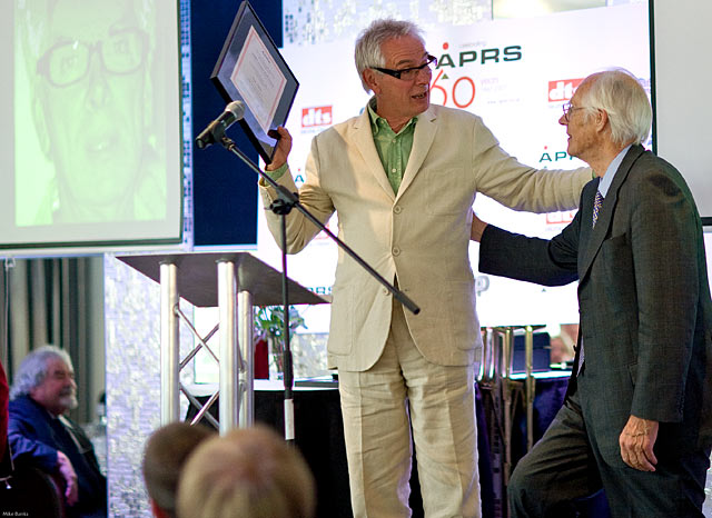glyn johns and sir george martin at the aprs event