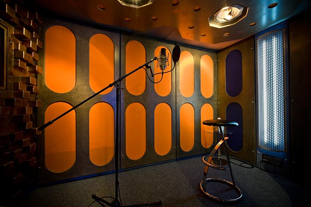 Vocal booth at Chestnut music studio uk