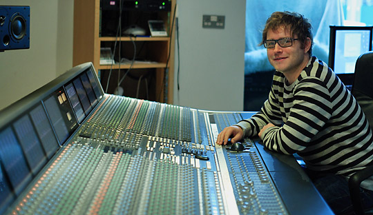 miles at the controls of the SSL Duality console