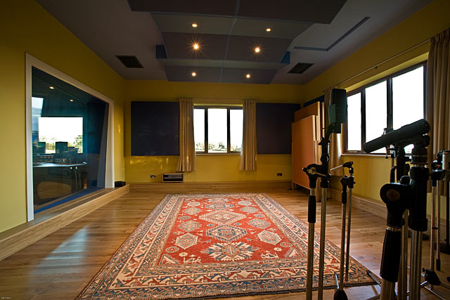 recording area at far heath studios uk
