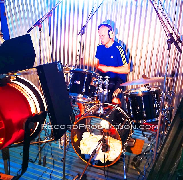 recording drums at far heath studios