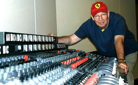 pip williams with mark knopflers classic emi mixing console