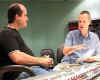 Rafa talks with George Shilling at Abbey Road Studios