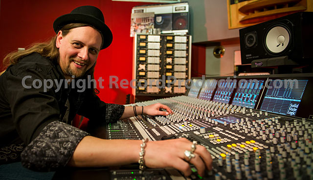 Music producer Wes Maebe at the controls of the SSL Duality at Dean Street Studios