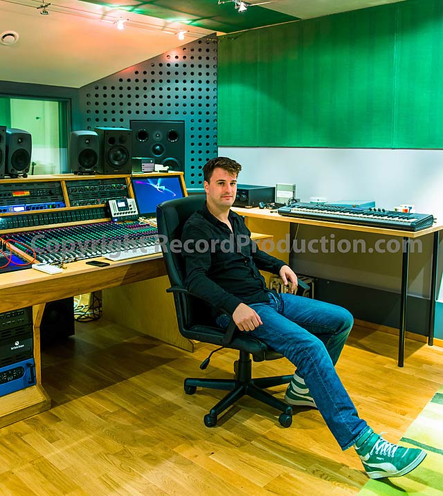 Jim Moray in the recording studio
