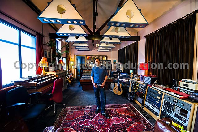 record producer jimmy hogarth in his recording studio