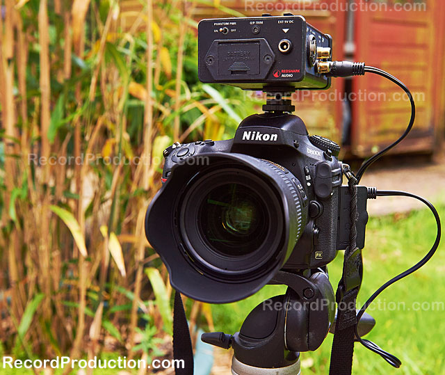 Front view of RA 90 mic pre on Nikon D800e camera