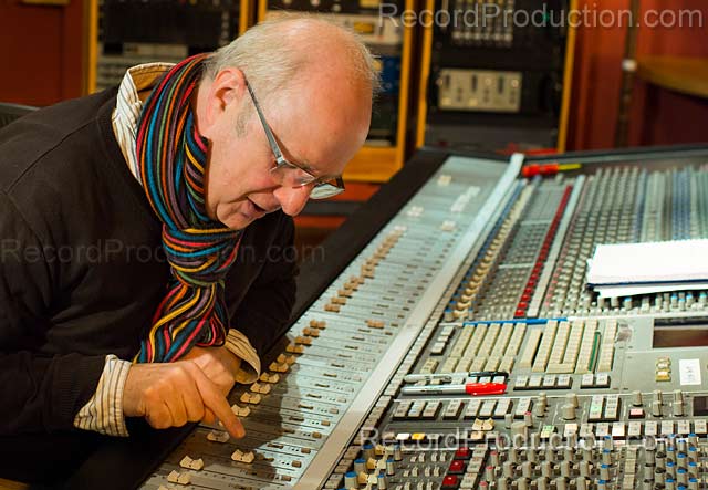 Roger Béchirian behind the SSL mixing desk