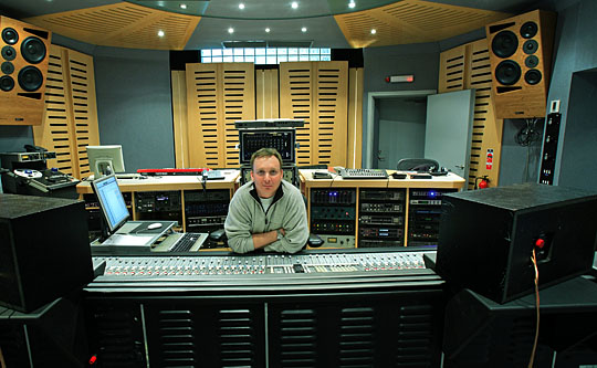sphere studios london - studio two featuring the new ssl 4000 g series console with owner francesco camelli at the controls